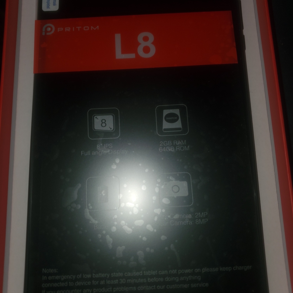 Pritom L8 Tablet with 8" Display